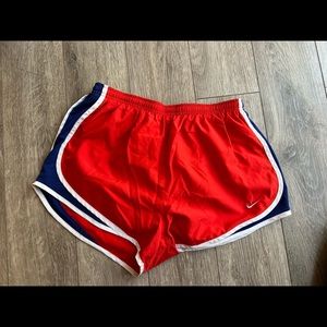 Nike red running shorts. Like new